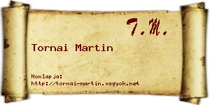 Tornai Martin névjegykártya