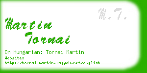 martin tornai business card